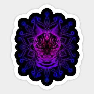 Neon Cat Sticker